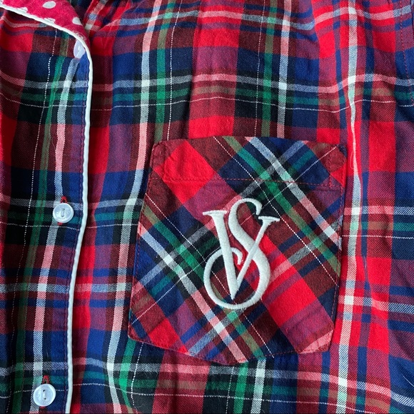 Victoria’s Secret Plaid Cotton Pajama Set-Small - Picture 3 of 6
